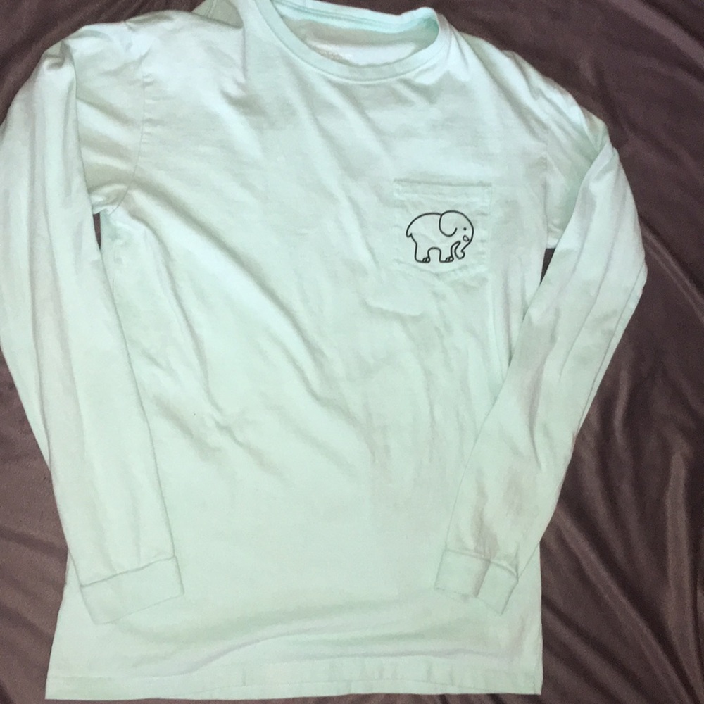 Mint green ivory Ella long sleeve t-shirt!